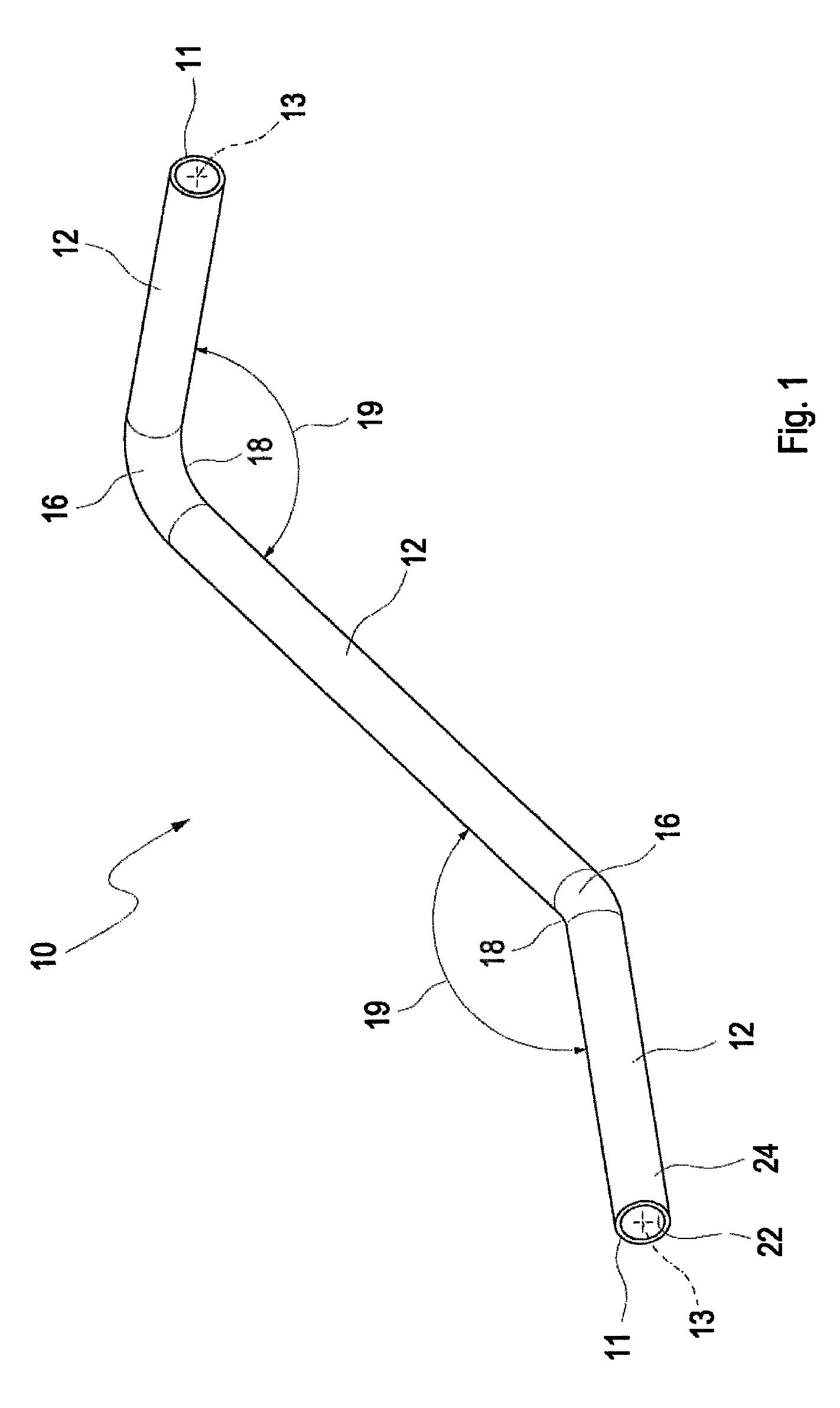 Bent thermoplastic pipe