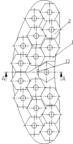 Combination floating type brake pad