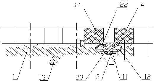 Combination floating type brake pad