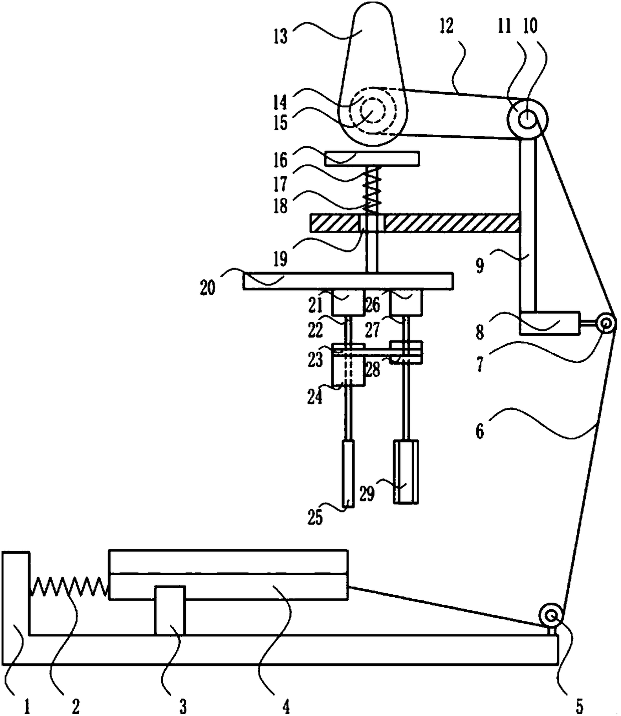 Perforating device of hardware block