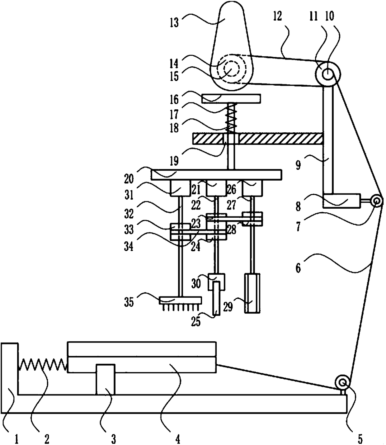 Perforating device of hardware block