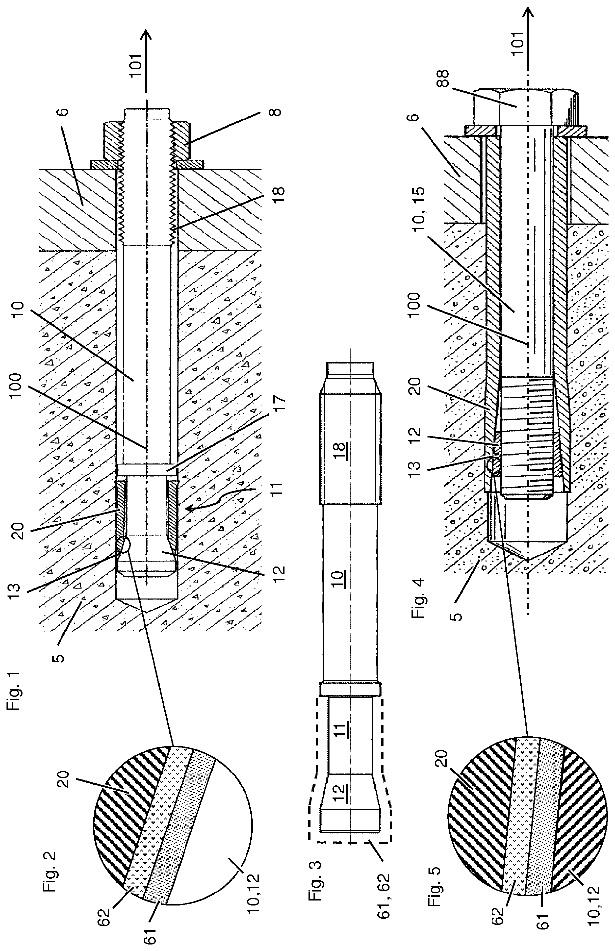 Expansion anchor having a double coating