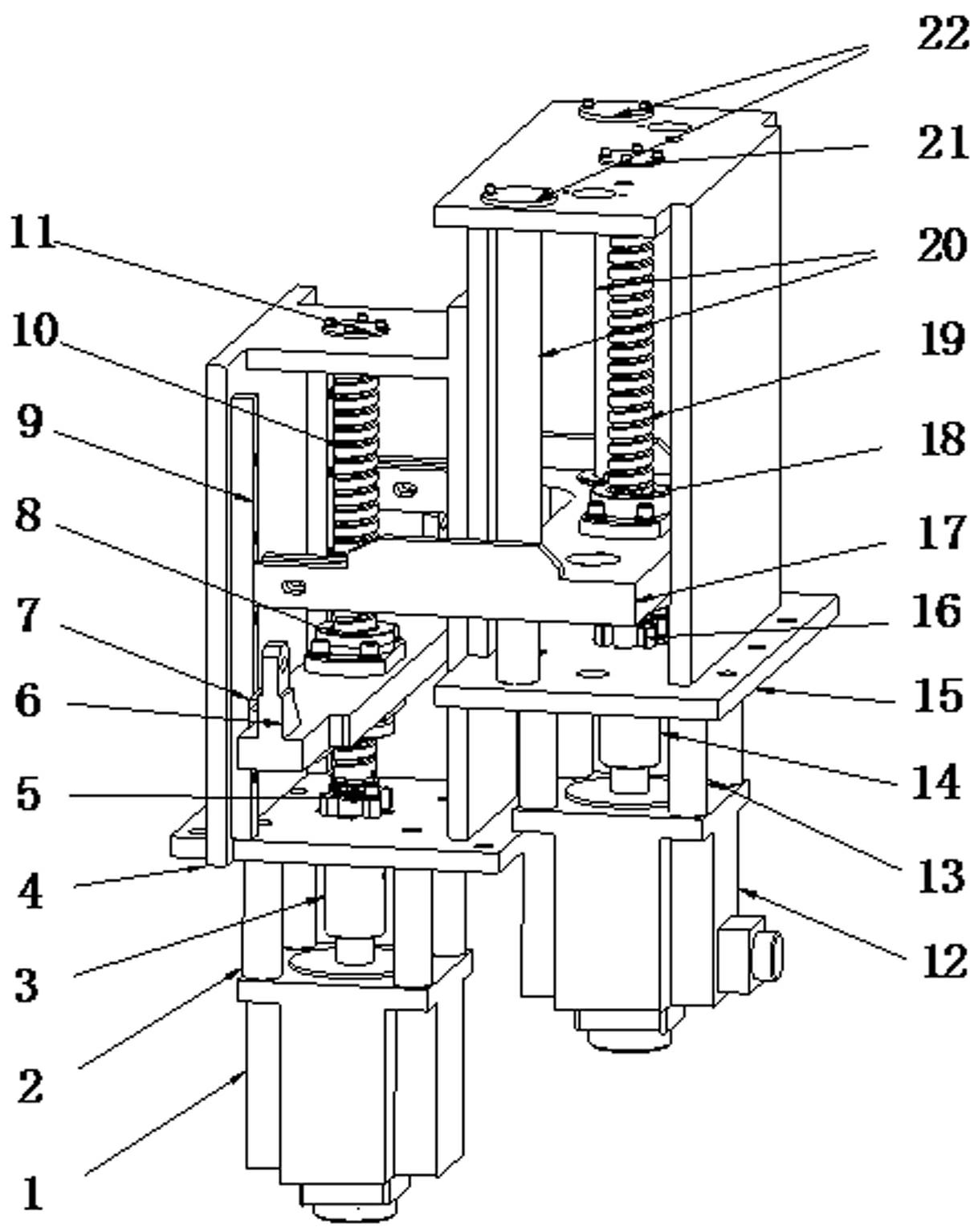 Servo driving device of paper brick-shaped germ-free filling machine