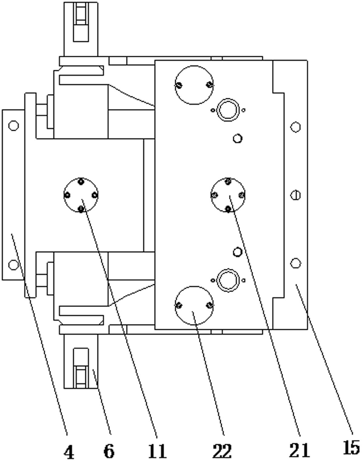 Servo driving device of paper brick-shaped germ-free filling machine