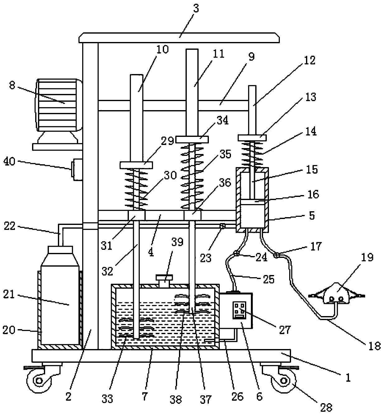 Multifunctional inhalation type general anesthesia device for anesthesia department