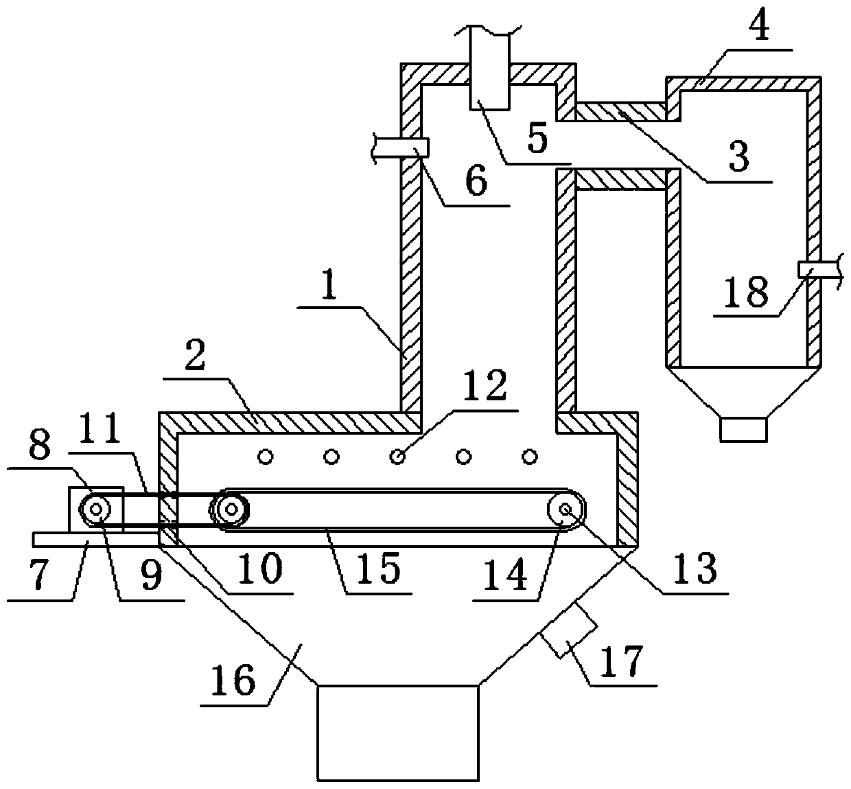 Waste liquid incineration equipment for pesticide production