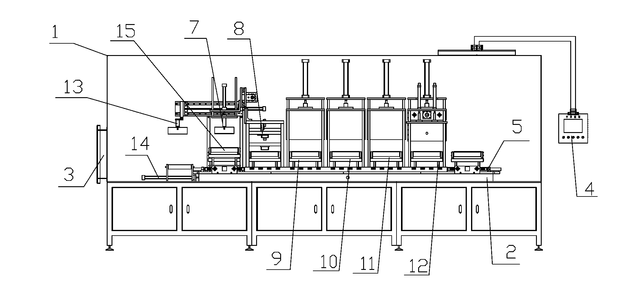 Automatic liquid injection type vacuum edge bonding machine