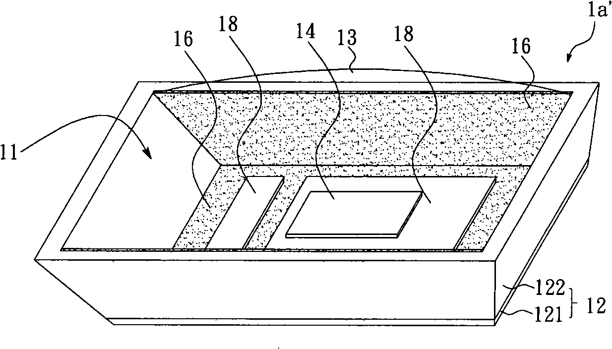 Encapsulation construction of LED