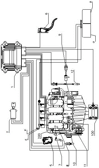 Multi-fuel electronic injection engine for forklift