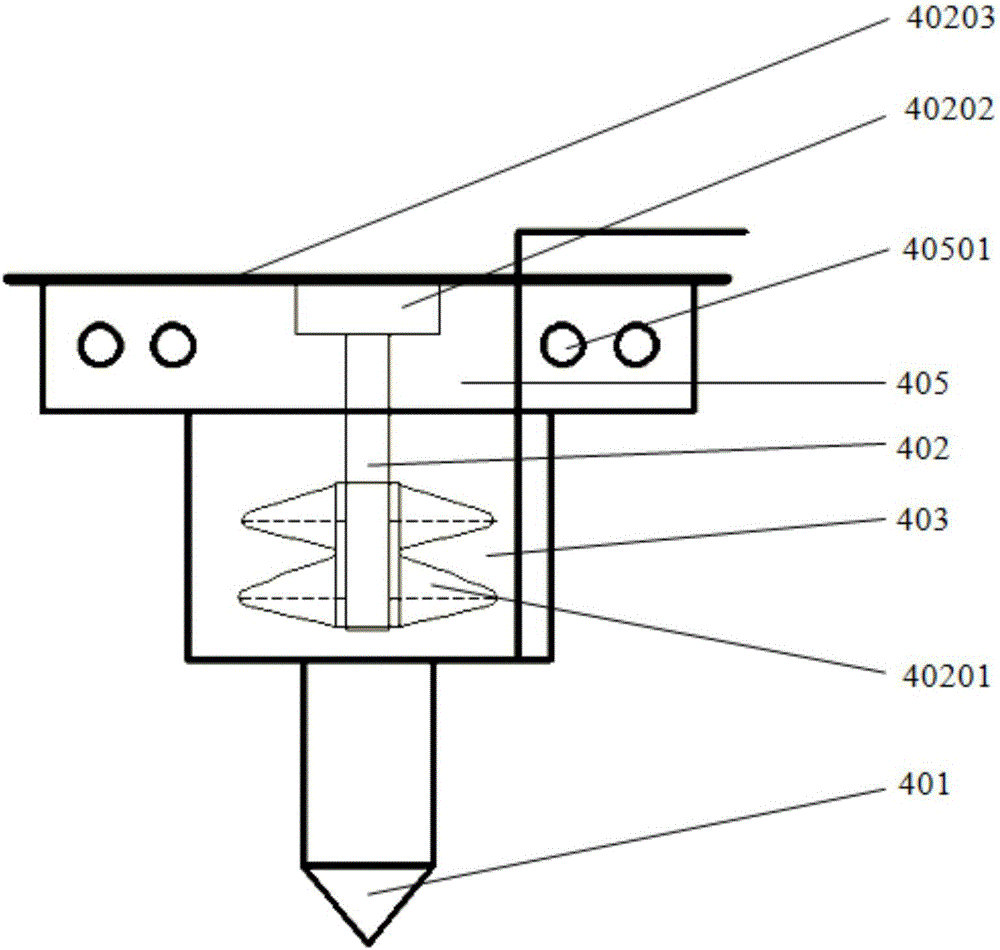 Multi-material composite 3D printer and working method and application of multi-material composite 3D printer