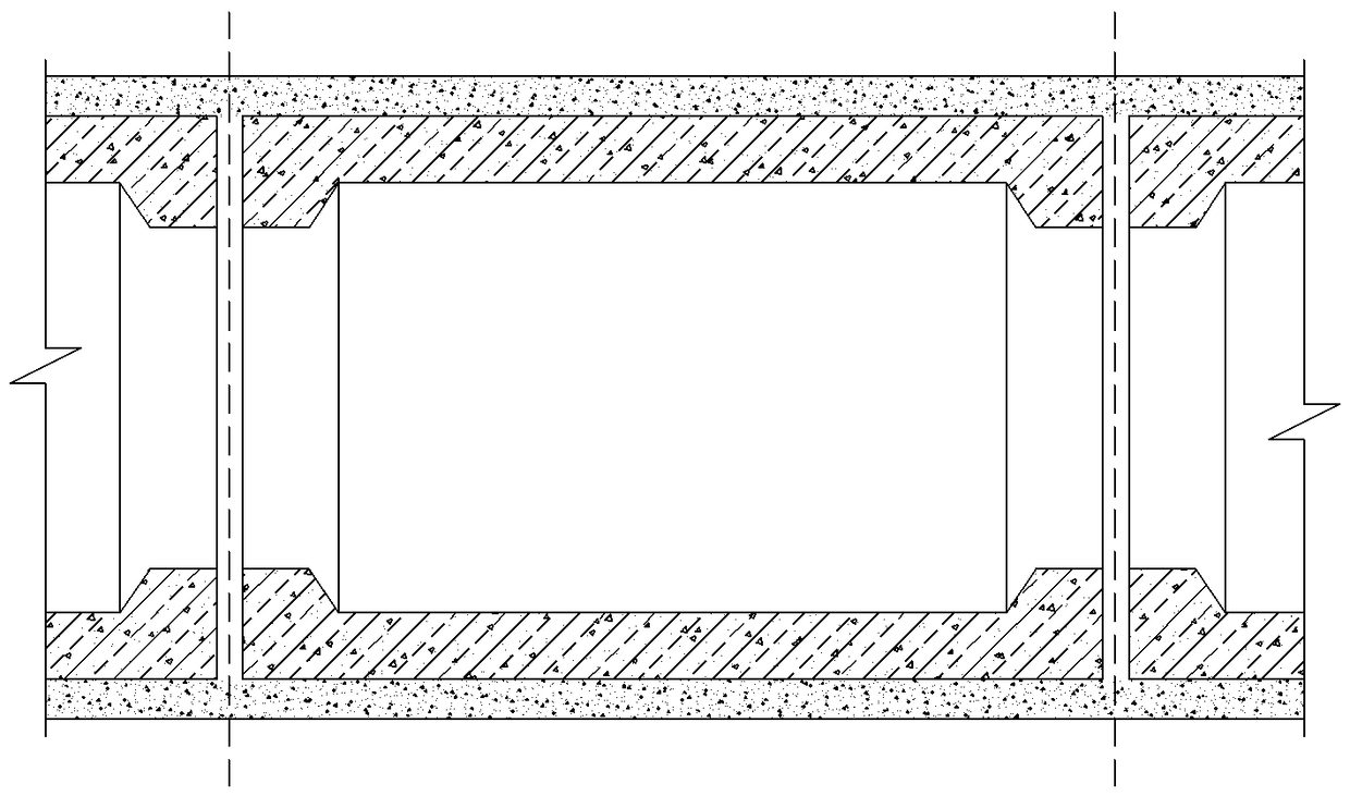 Tunnel external convex expanded head structure of mining method in stratum fracture region and construction method thereof