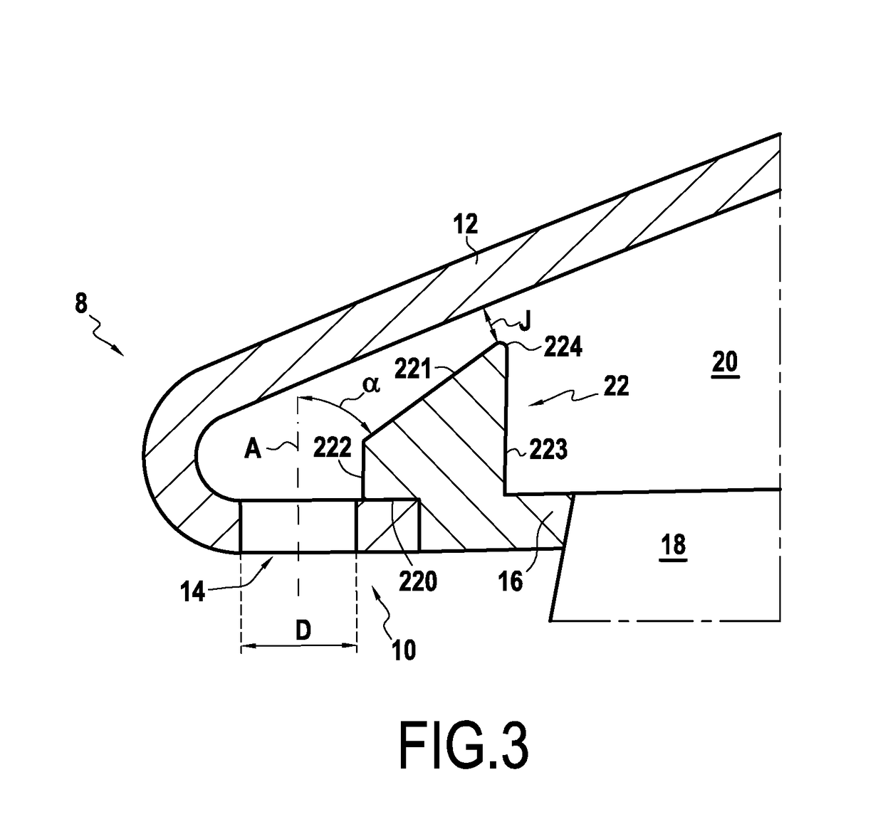 Device for deicing a splitter nose and inlet guide vanes of an aviation turbine engine