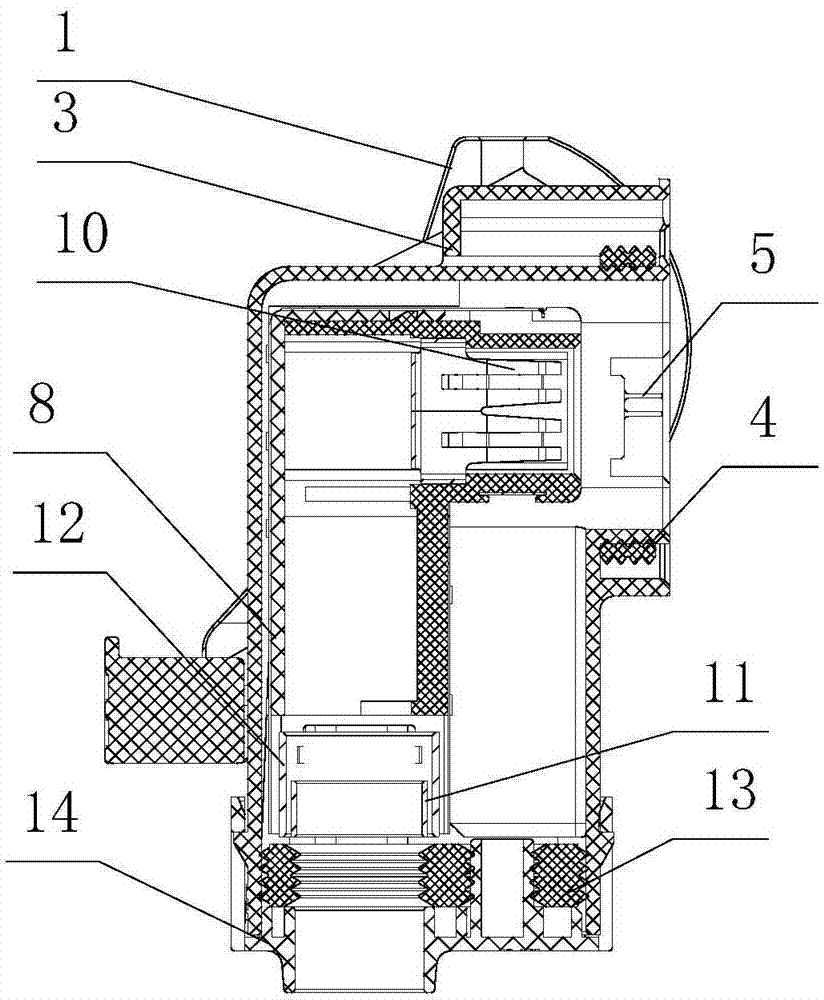 Bending high-voltage shielding plug