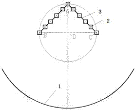 A solar heat collector with variable spacing of interconnecting holes