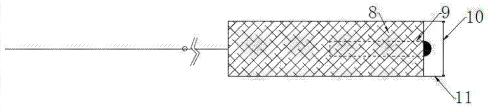 A device and method for measuring ground stress through a single borehole