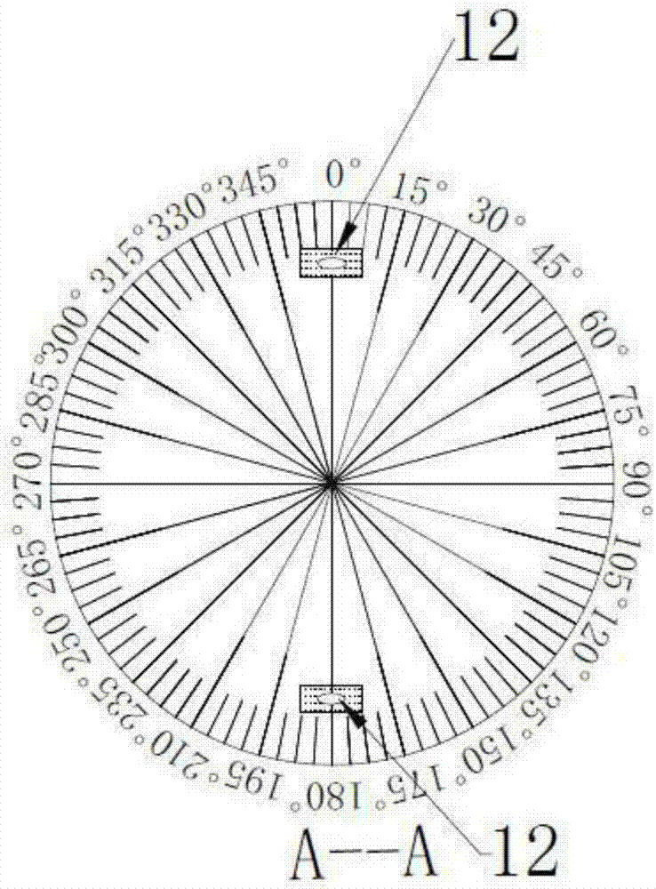 A device and method for measuring ground stress through a single borehole