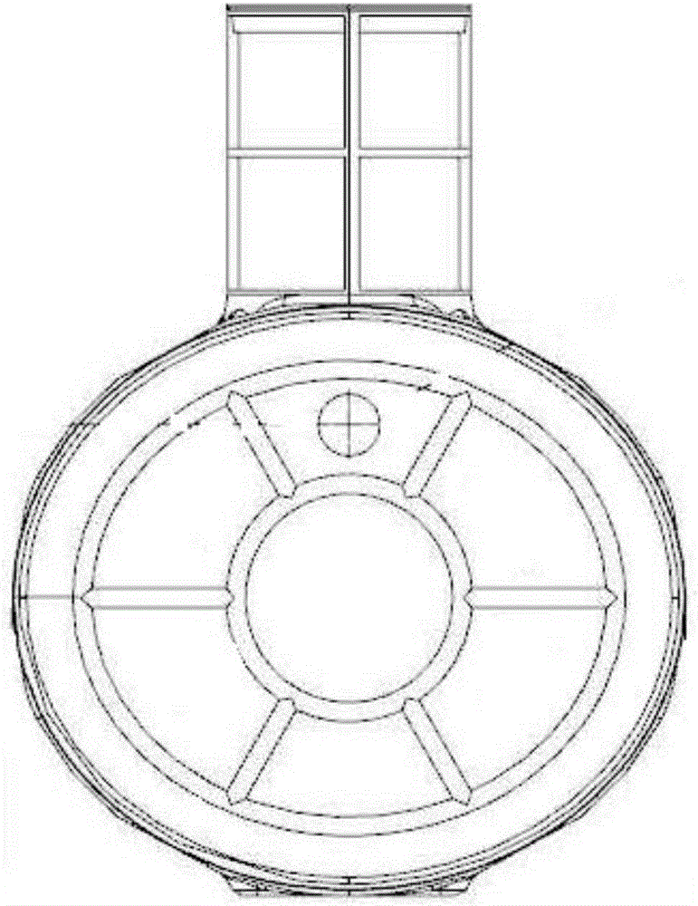 Novel three-chamber septic tank processed through injection molding and compression molding compounding technology