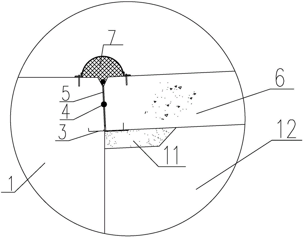 Concrete panel structure applied to high-toe wall and construction method