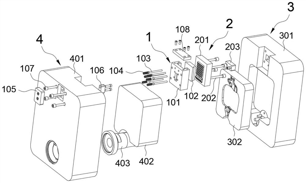 Gap-adjustable exhaust block structure and die-casting die comprising same