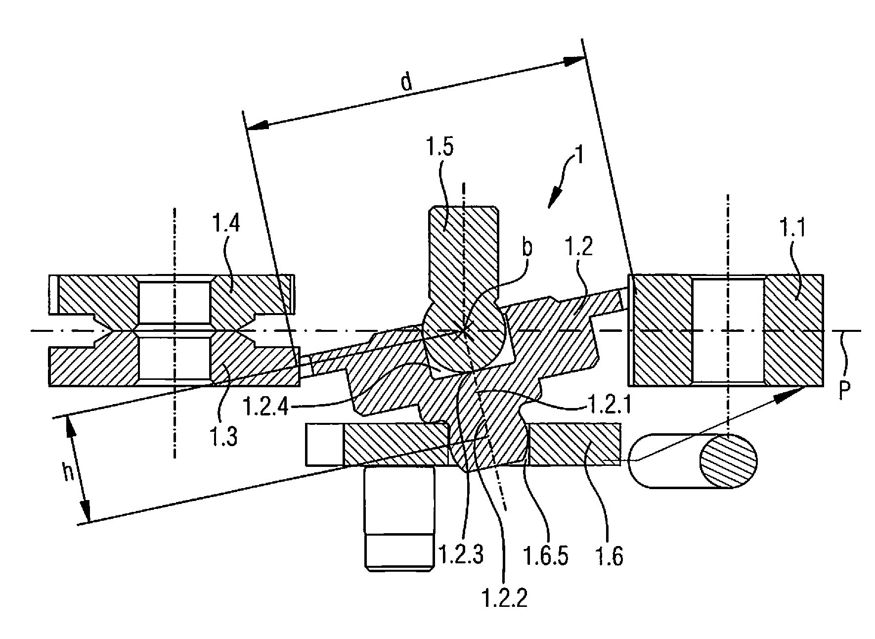 Tilting coupling device for timepiece