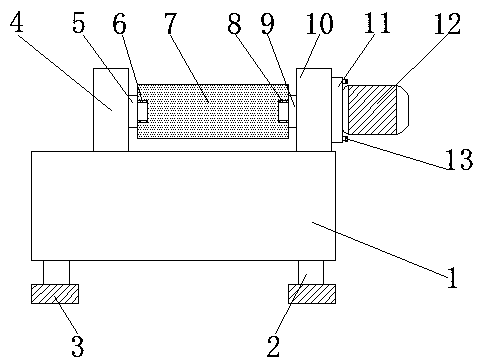 Textile fabric winding device convenient to disassemble