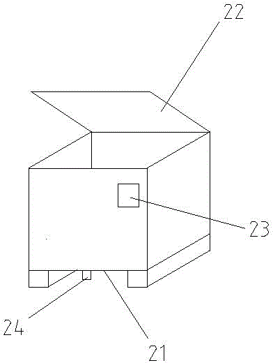 Lattice type container and cargo container shipping method