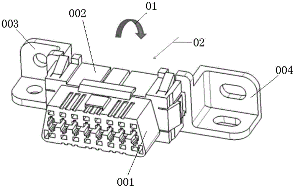 Diagnosis interface connector for automobile