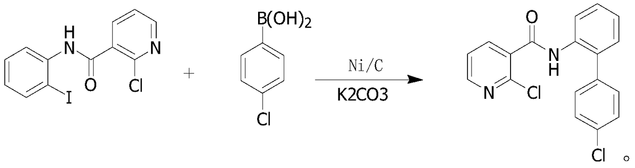 The preparation method of boscalid