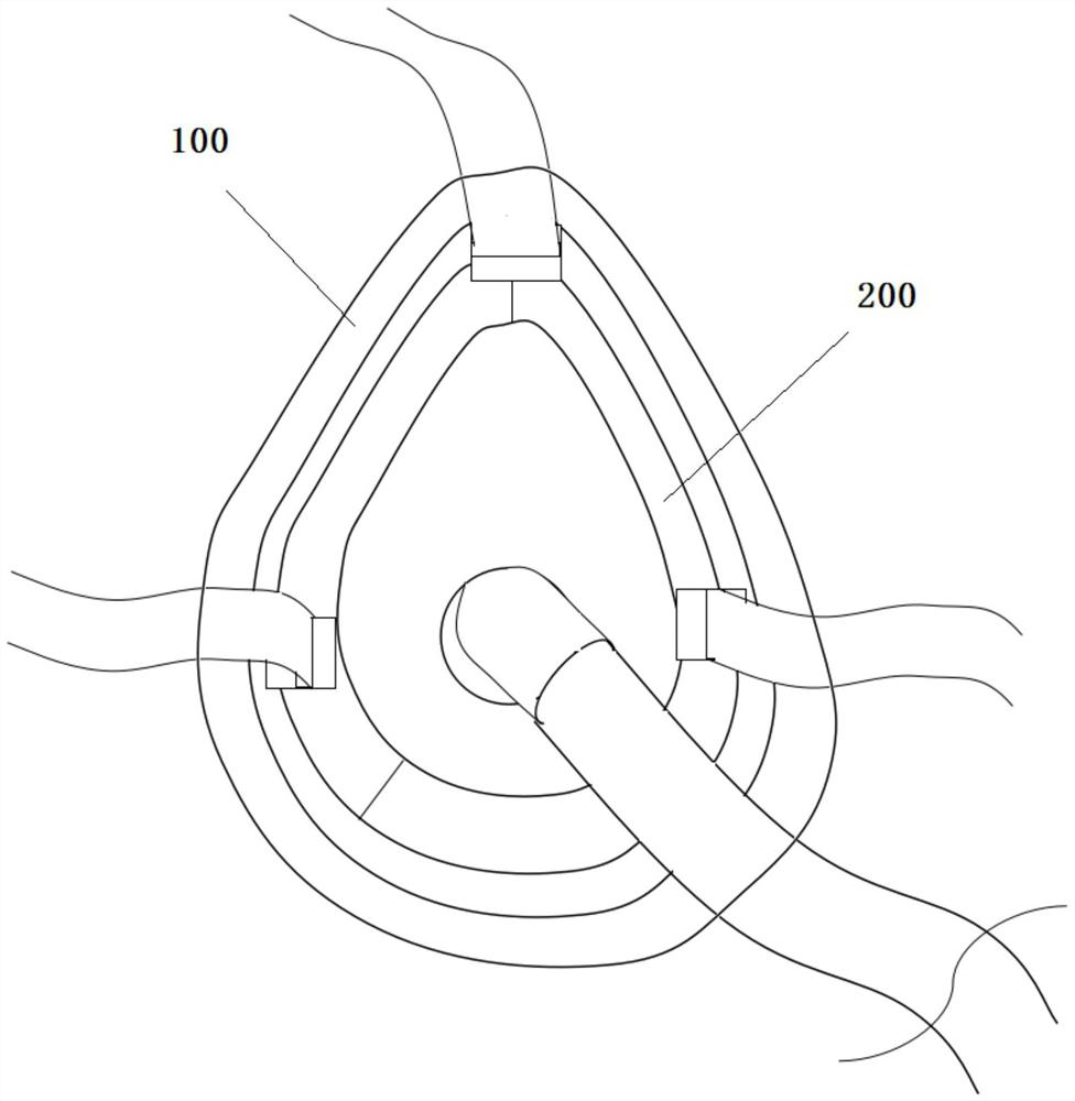 Pressure-sore-prevented nano noninvasive ventilation mask