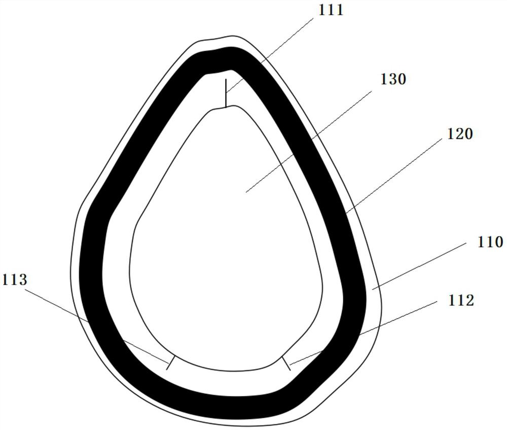 Pressure-sore-prevented nano noninvasive ventilation mask