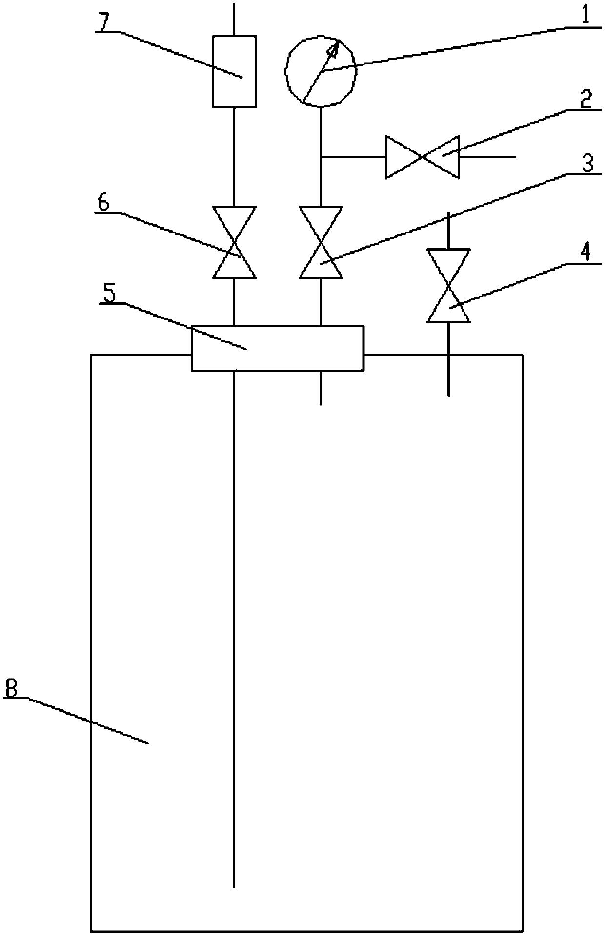 A water-cooled inverter ultra-pure coolant filling storage filling device and filling method