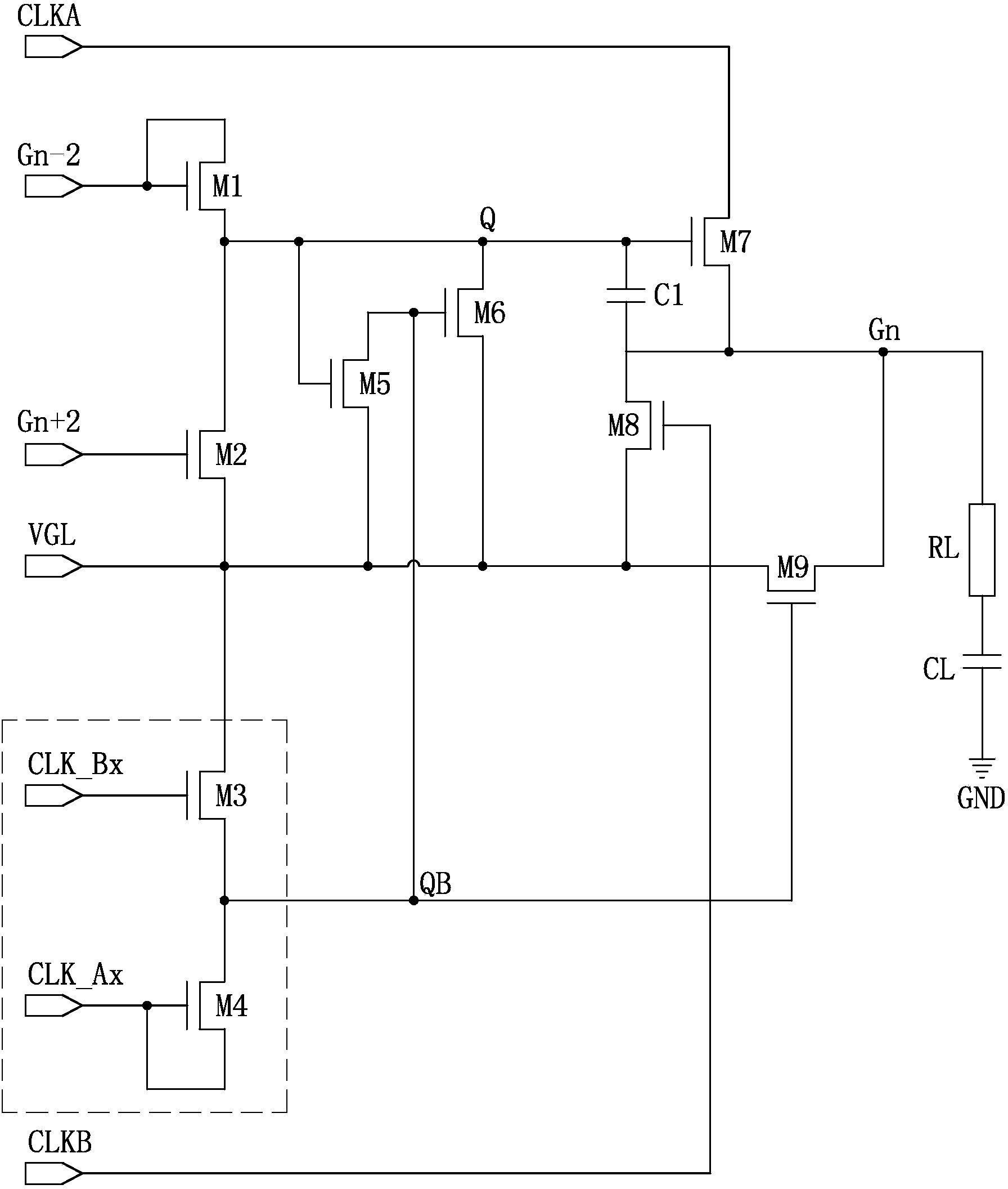 Grid driving circuit and display device using same