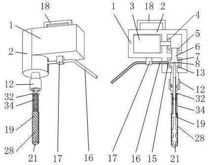 Drilling device for road and bridge engineering