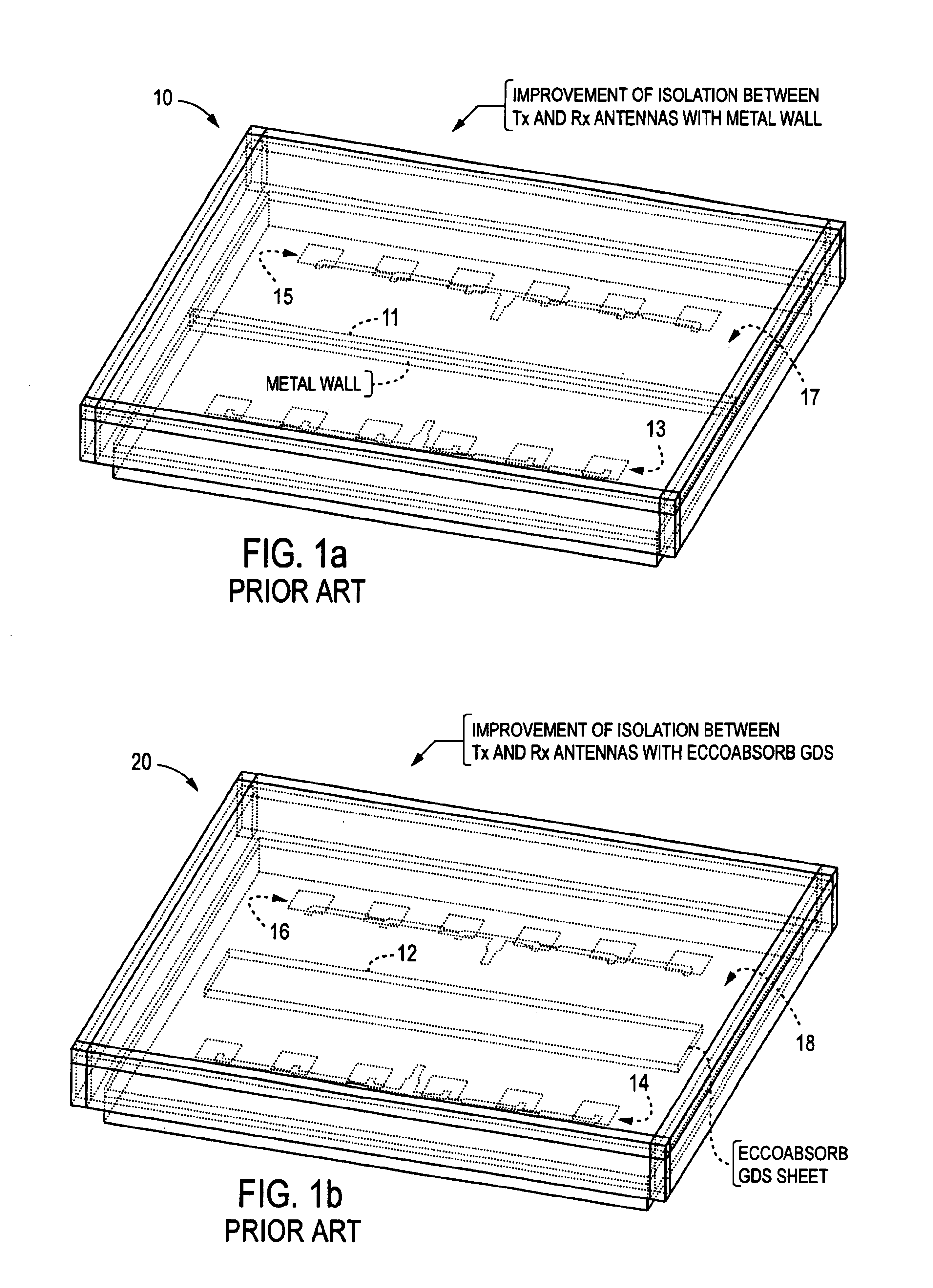 Microstrip antenna array with periodic filters for enhanced performance