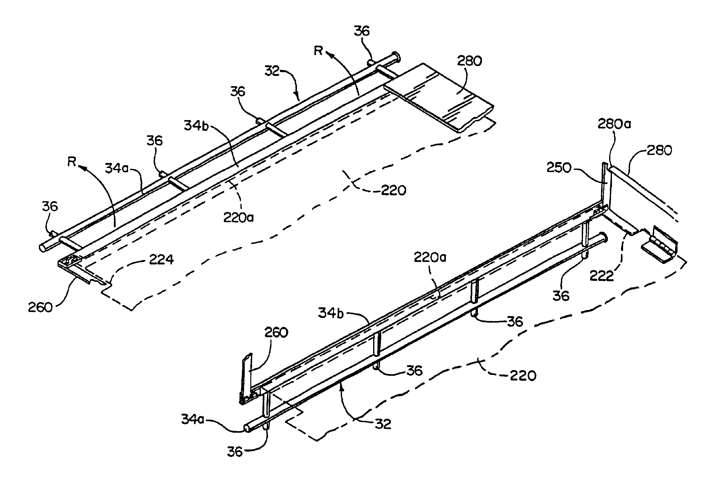 Wheelchair ramp with side barriers