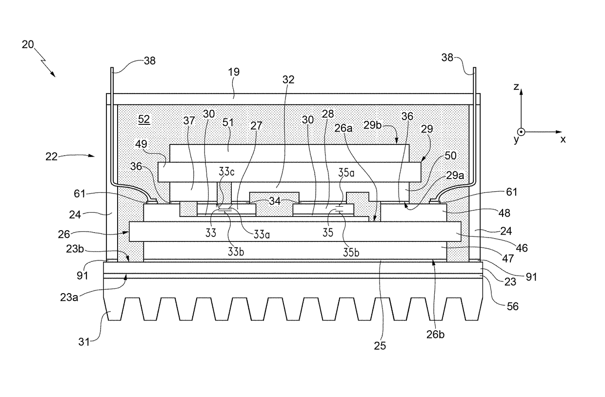 Electronic power module with enhanced thermal dissipation and manufacturing method thereof