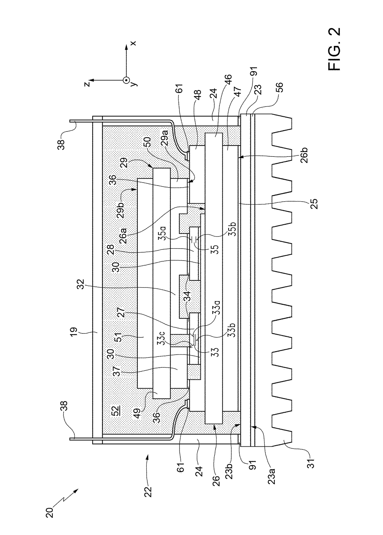 Electronic power module with enhanced thermal dissipation and manufacturing method thereof