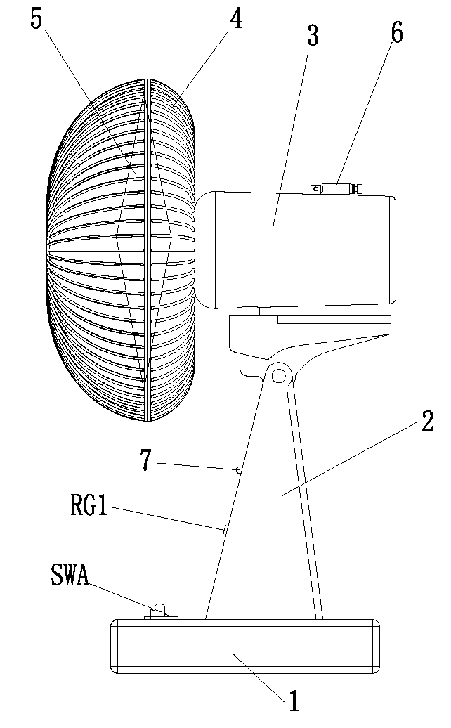 Energy-saving electric fan with functions of intelligent gear shifting and automatic natural wind control