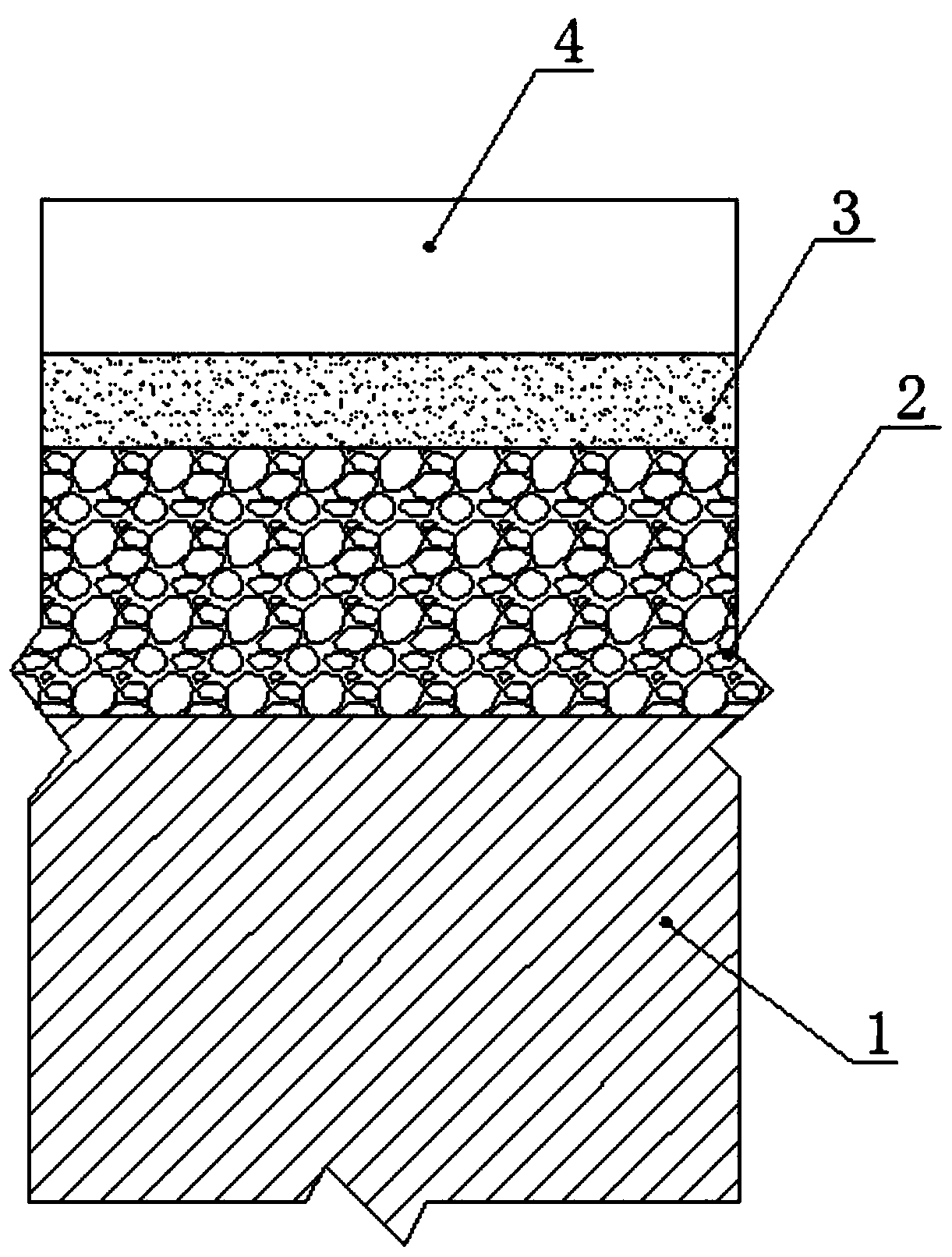 Permeable pavement with semi-rigid permeable cushion and construction method thereof