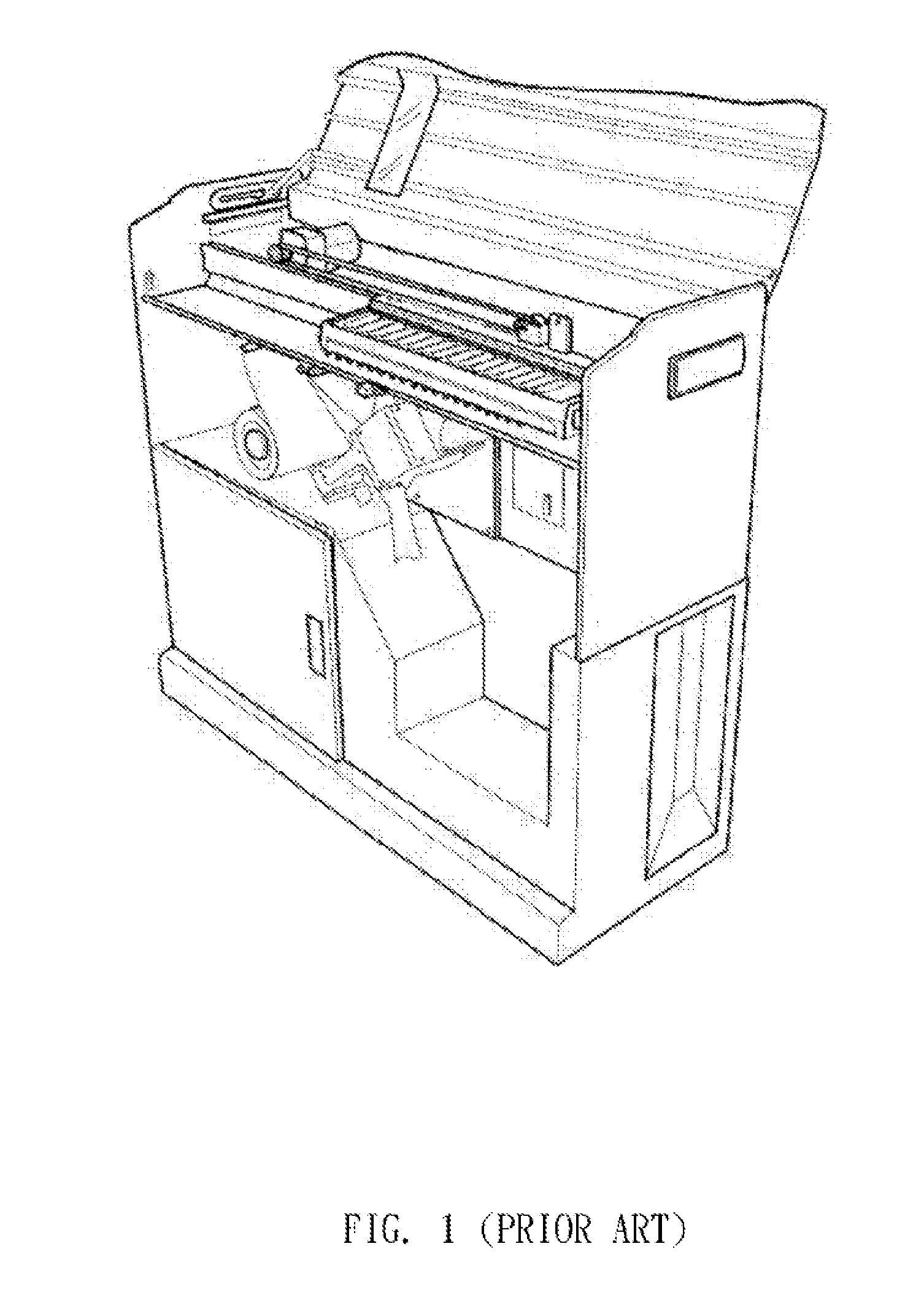 Powder allotting device