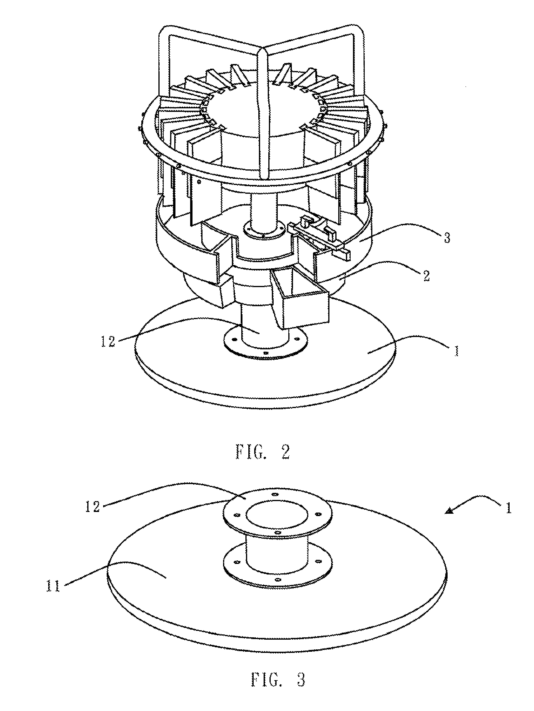 Powder allotting device