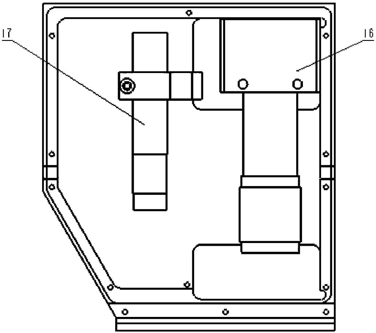 Automatic detection device and method of geometric quality of arge-sized thin-plate metal workpiece