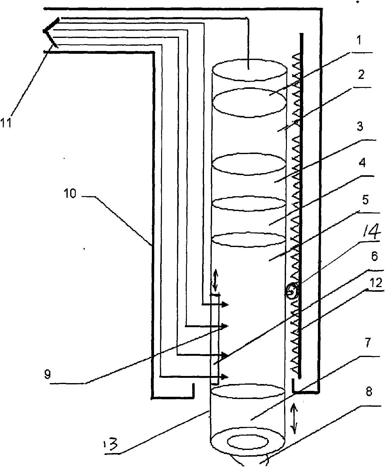 Online measuring and sensing system of oil pollution volume of hydrographic shipborne sea area