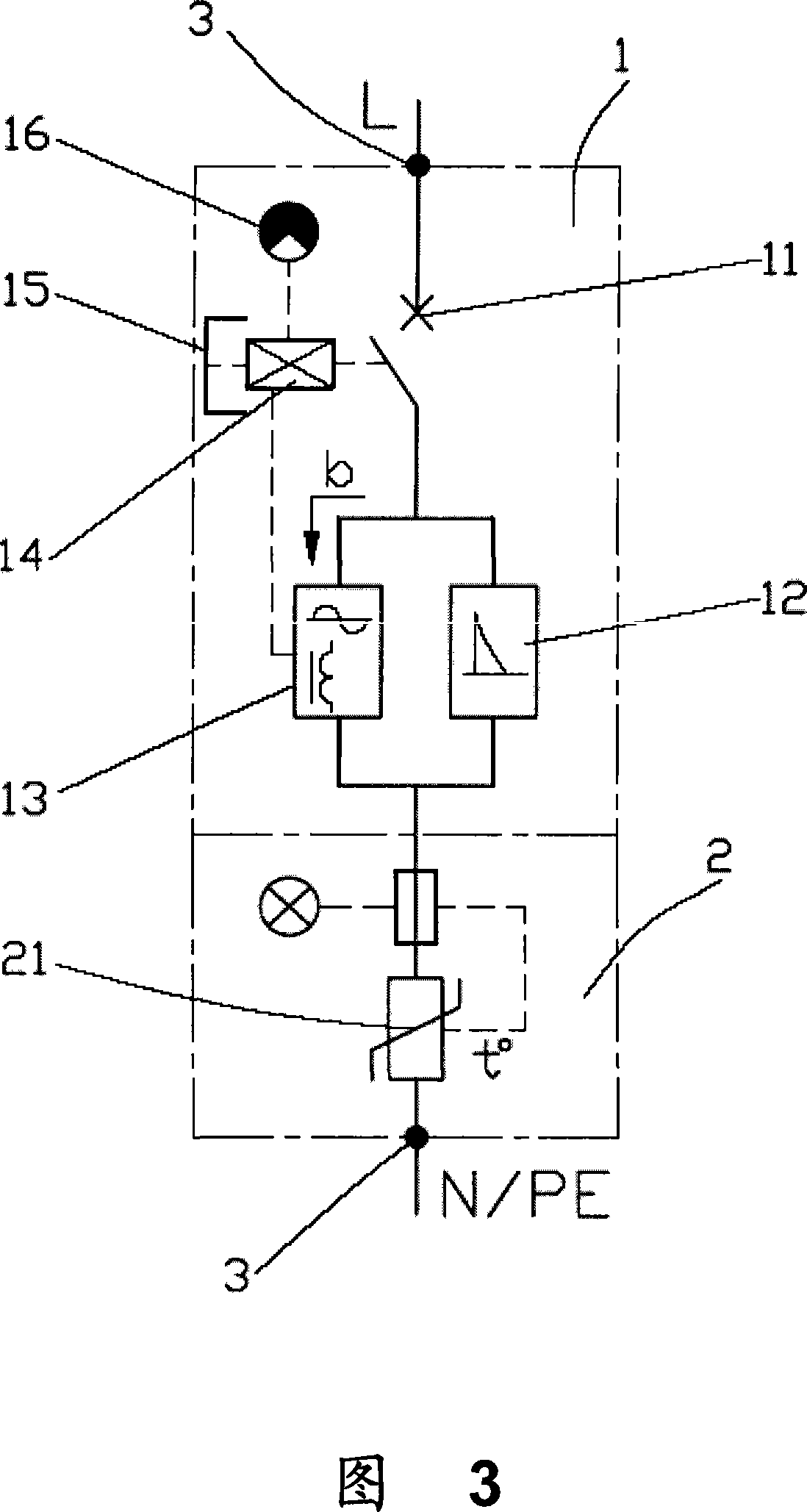 Backup protection unit for surge protector