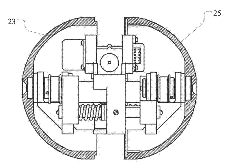 Throwing robot with changeable shape