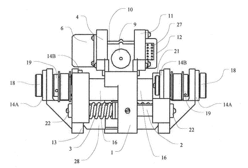 Throwing robot with changeable shape