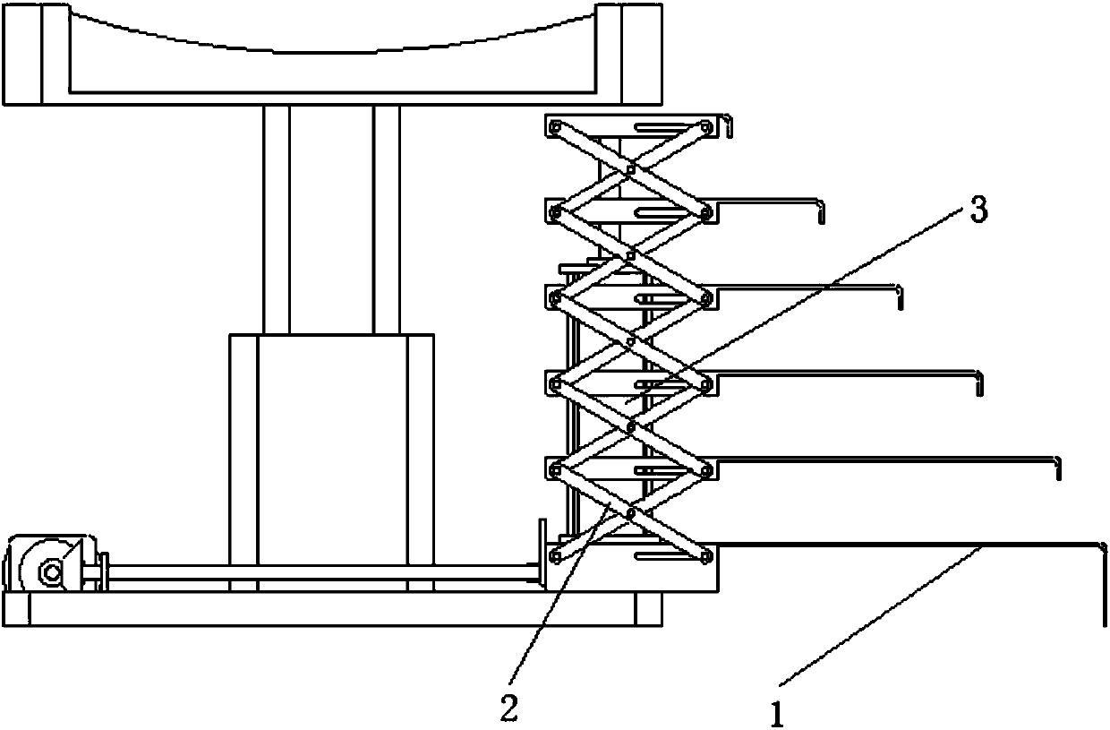 Foldable ladder for CT (computed tomography) examination couch