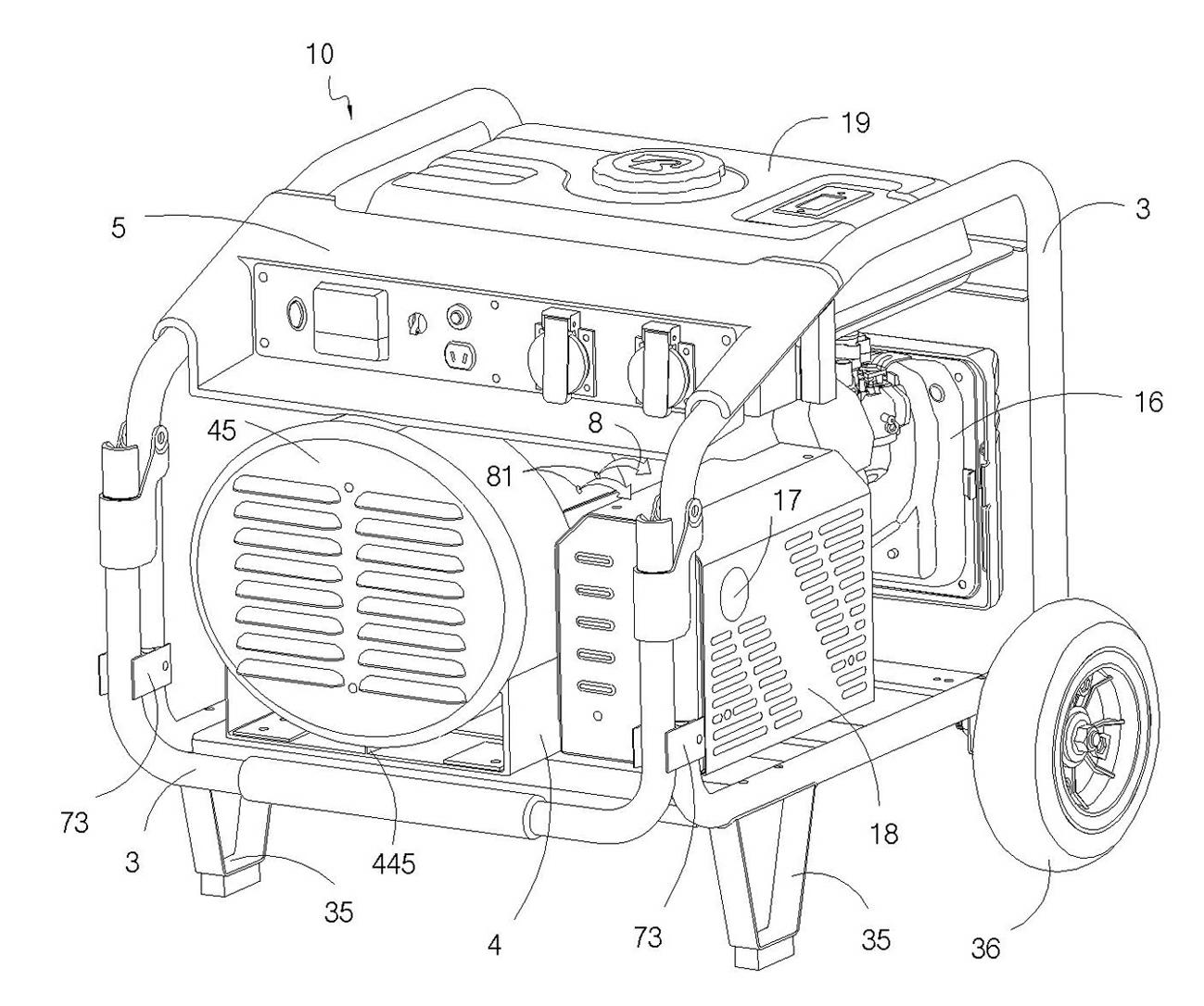 Engine-driven generator