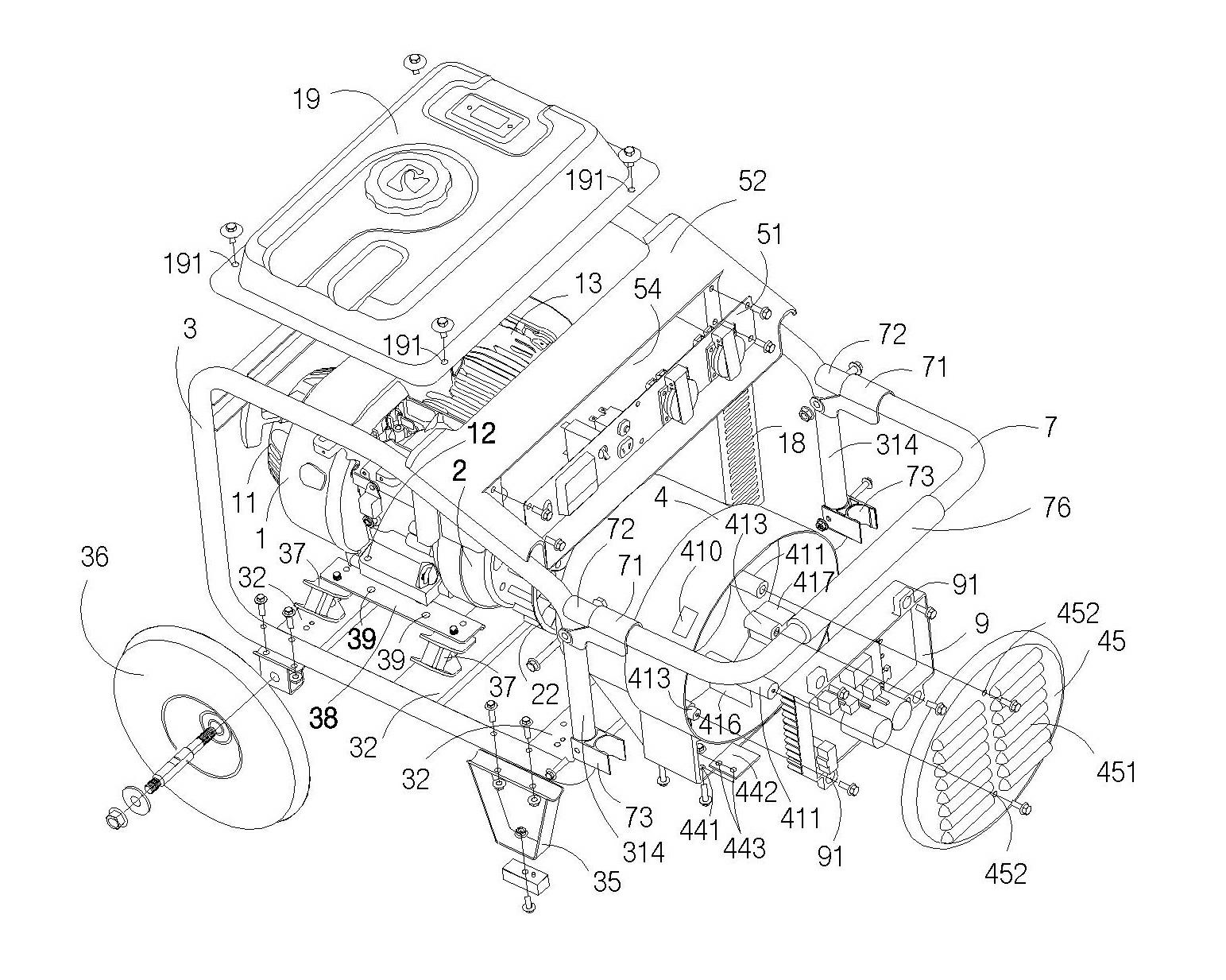 Engine-driven generator