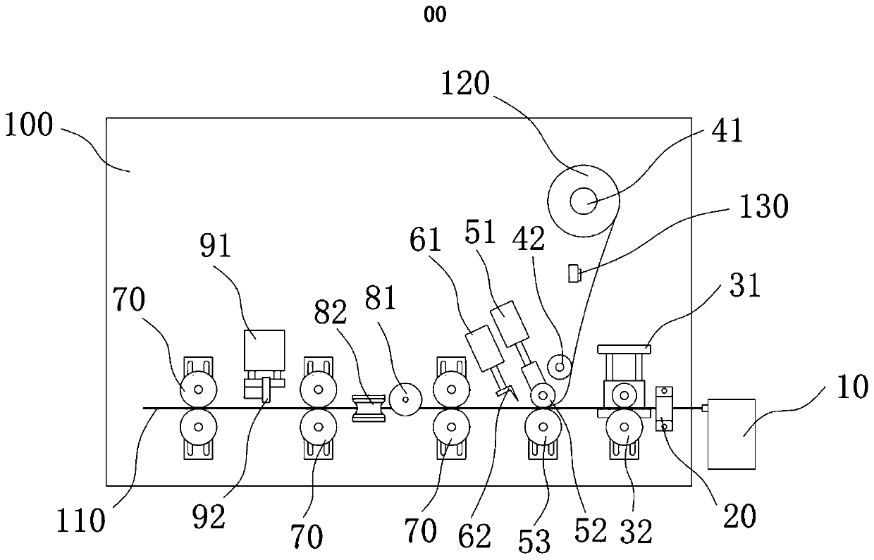 Automatic laminating device for copper-aluminum isolation aluminum foil